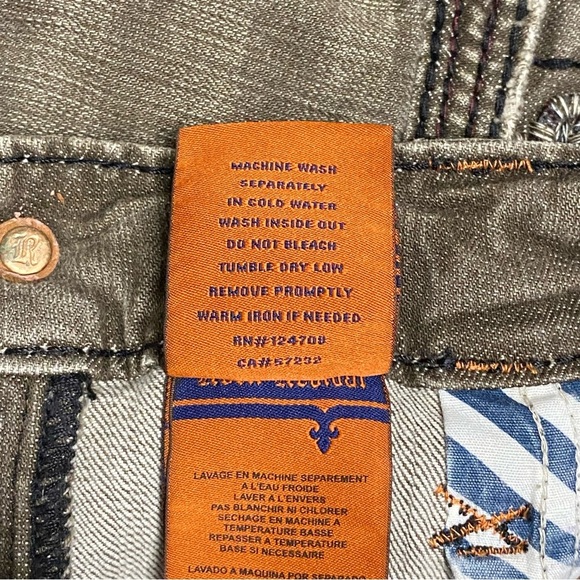 Rock Revival Garrett A1 Straight Jeans Gray - Picture 6 of 6